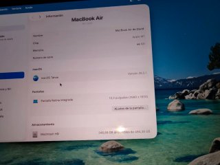 MacBook Air M1 8GB 512 GB SSD plata