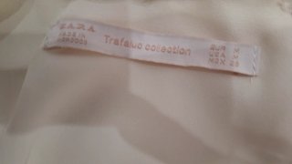 Blusa Zara Espalda Anudada Negra Blanca