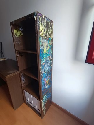 Escritorio y Estantería
