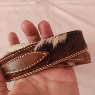 Cintura vintage in pelle