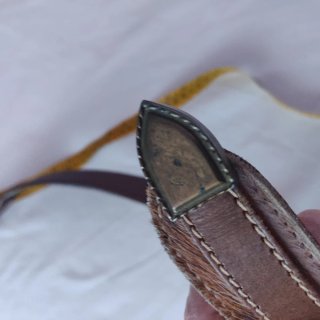 Cintura vintage in pelle