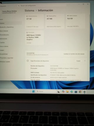 HP EliteBook 845 G11 AMD Ryzen 5, 16 GB RAM