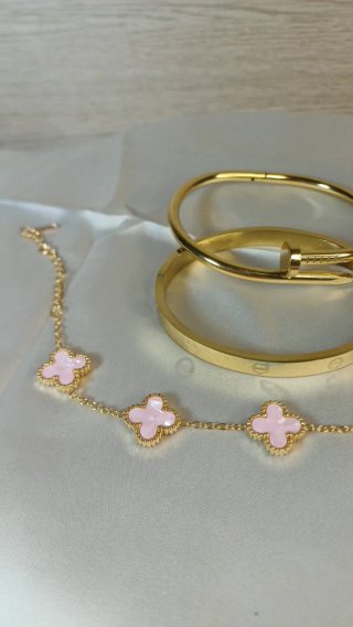 Conjunto Brazaletes Chapado Oro 18k Vintage