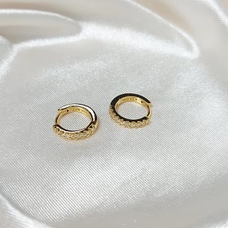 Pendientes Pandora Aro Circonitas Dorados
