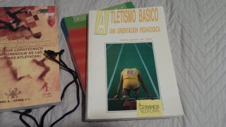 Libros entrenamiento atletismo+ cronómetro