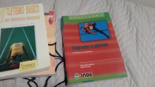 Libros entrenamiento atletismo+ cronómetro