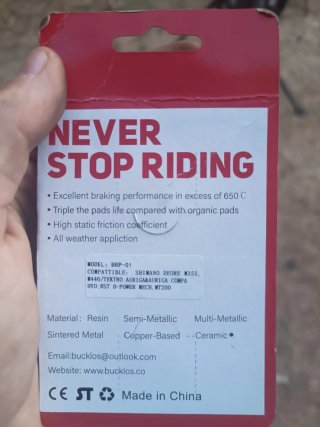 Pastillas Freno Disco MTB