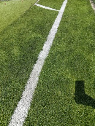 Césped artificial verde