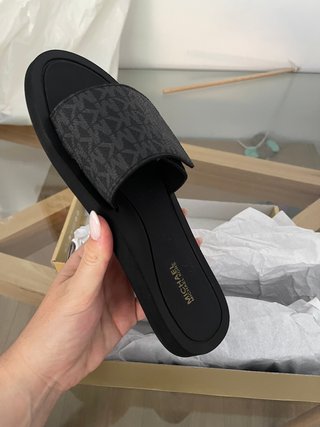 Chanclas Michael Kors Negras Originales