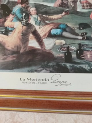 Cuadro La Merienda con marco