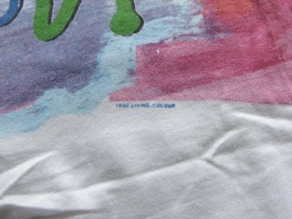 RARE Living Colour 1990 Original T-shirt String Wa