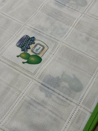 Tessuto per tendine con disegno