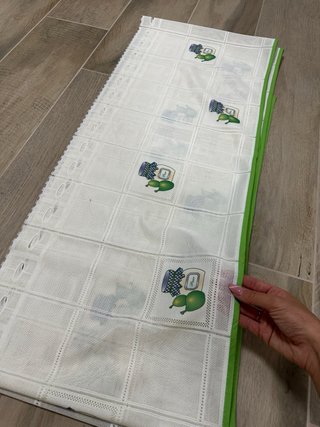 Tessuto per tendine con disegno