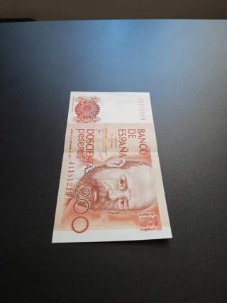 BILLETE DE 200 PESETAS DE 1980