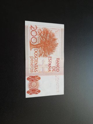 BILLETE DE 200 PESETAS DE 1980
