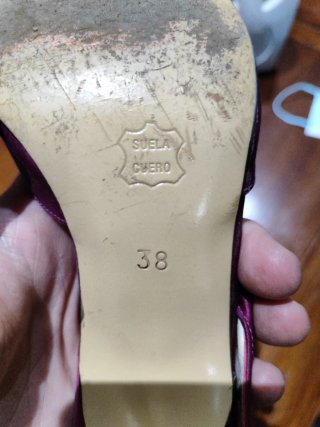 Zapatos Purificación García Morados Talla 38