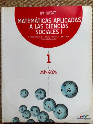 Matemáticas aplicadas a las Ciencias Sociales I...