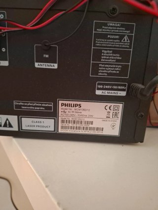 Equipo de música Philips negro
