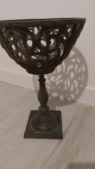 Pareja copas hierro forjado decorativas