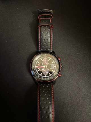 Reloj Citizen Eco-Drive Cronógrafo Negro/Rojo