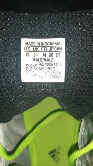 Tenis Adidas Gris y Verde