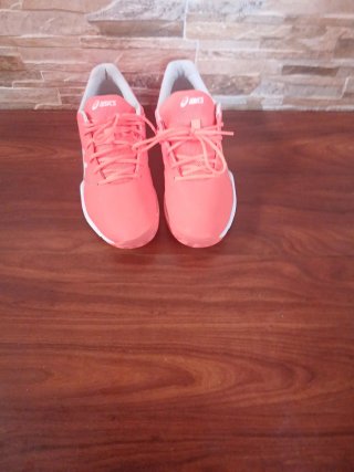Zapatillas Asics Futsal Naranja/Rosa