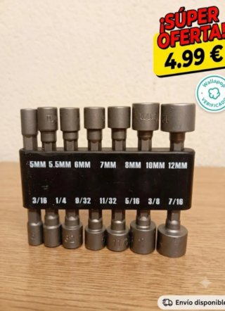 Juego de llaves de vaso 12 piezas