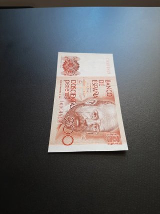 BILLETE DE 200 PESETAS DE 1980