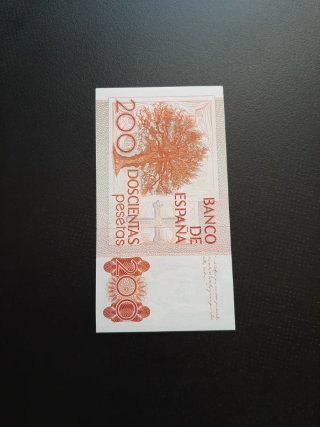 BILLETE DE 200 PESETAS DE 1980