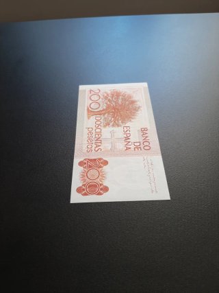 BILLETE DE 200 PESETAS DE 1980