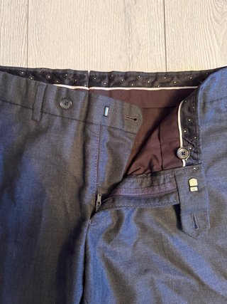 Pantalones Zara Gris Talla 38
