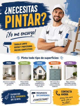 Pintor profesional, experiencia, serio y económico