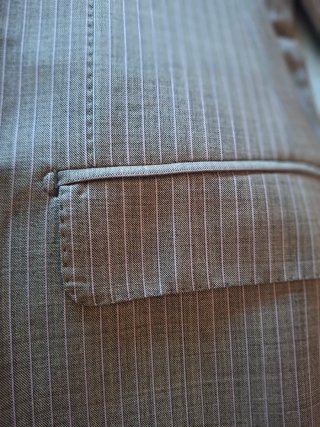 Traje de raya diplomática gris/azul claro