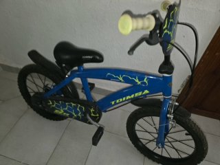 Bicicleta infantil azul TOIMSA