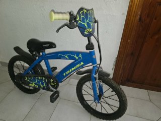 Bicicleta infantil azul TOIMSA