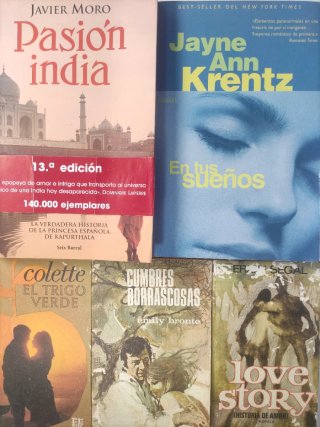 Novelas románticas clásicas y modernas