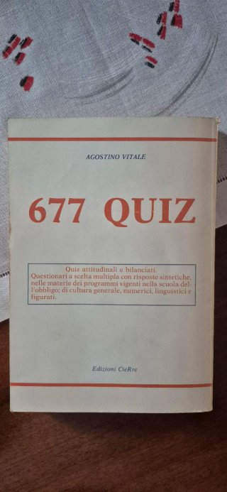 Libro: 677 QUIZ, N. 107 - Agostino Vitale
