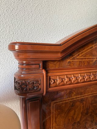 Set Dormitorio de madera:cabecero, mesitas,tocador