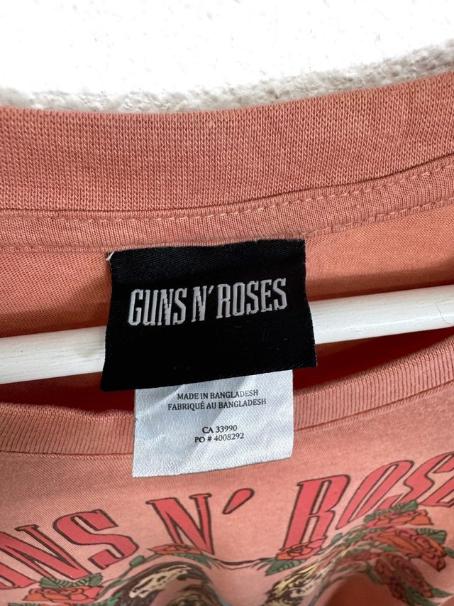 Camiseta Guns N' Roses Rock Music Retro Graphic