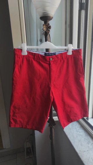 Bermuda Chino Tommy Hilfiger Uomo Rosso