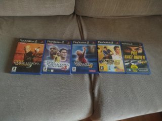 Lote 5 Juegos PS2: PES 3, 4, 5, 6 y Pro Race Drive