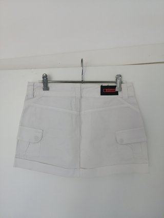 Minifalda cargo algodón mujer