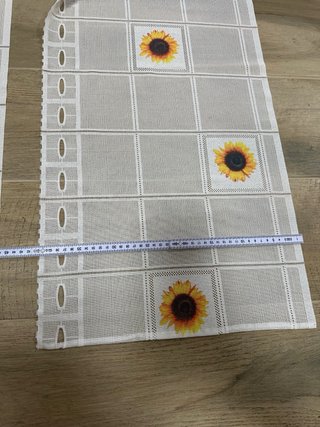 Set 2 Tende Girasoli Ricamate