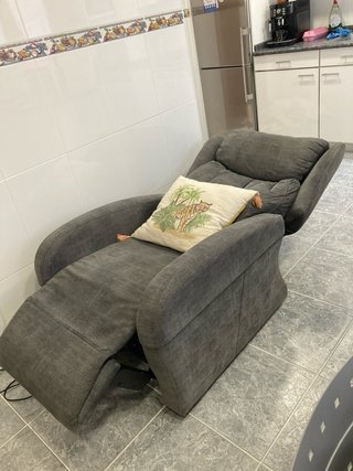 Sillón relax eléctrico gris