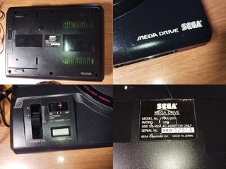 Sega Mega Drive NTSC Jap Consola Negra