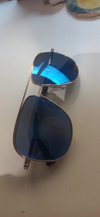 Gafas de sol Hawkers aviador azul dorado