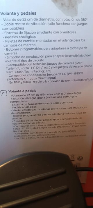 Volante SuperDrive SV 250 con pedales