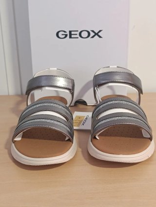 Sandalias Geox Mujer Plata Talla 40 Nuevas