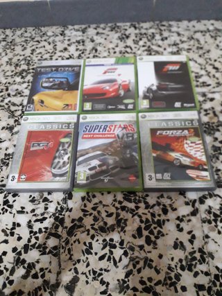 Lote 6 Juegos Xbox 360 Carreras
