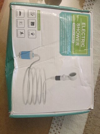 Ducha portátil eléctrica para camping